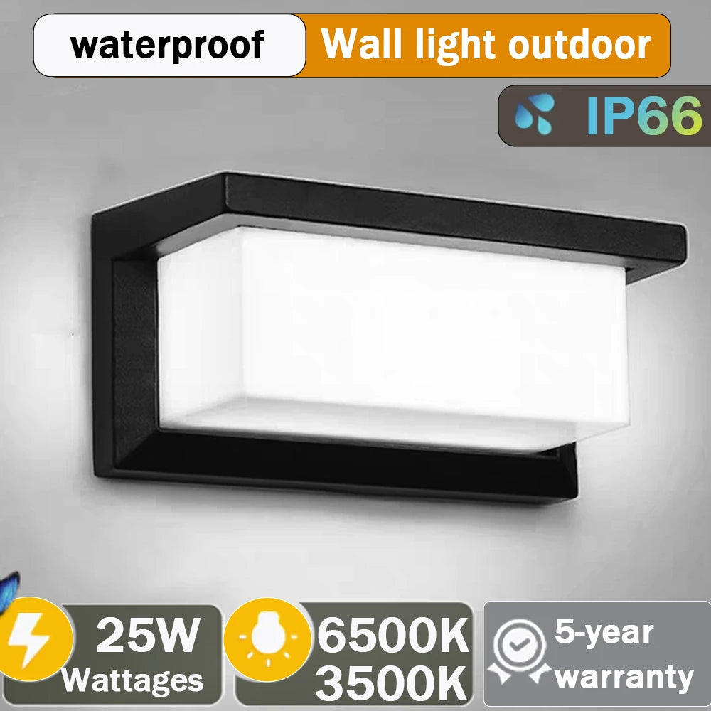 LED Wall Light Outdoor Waterproof ip65 Energy Saving Light Indoor For Garden Corridor Balcony Decor Wall Lamp