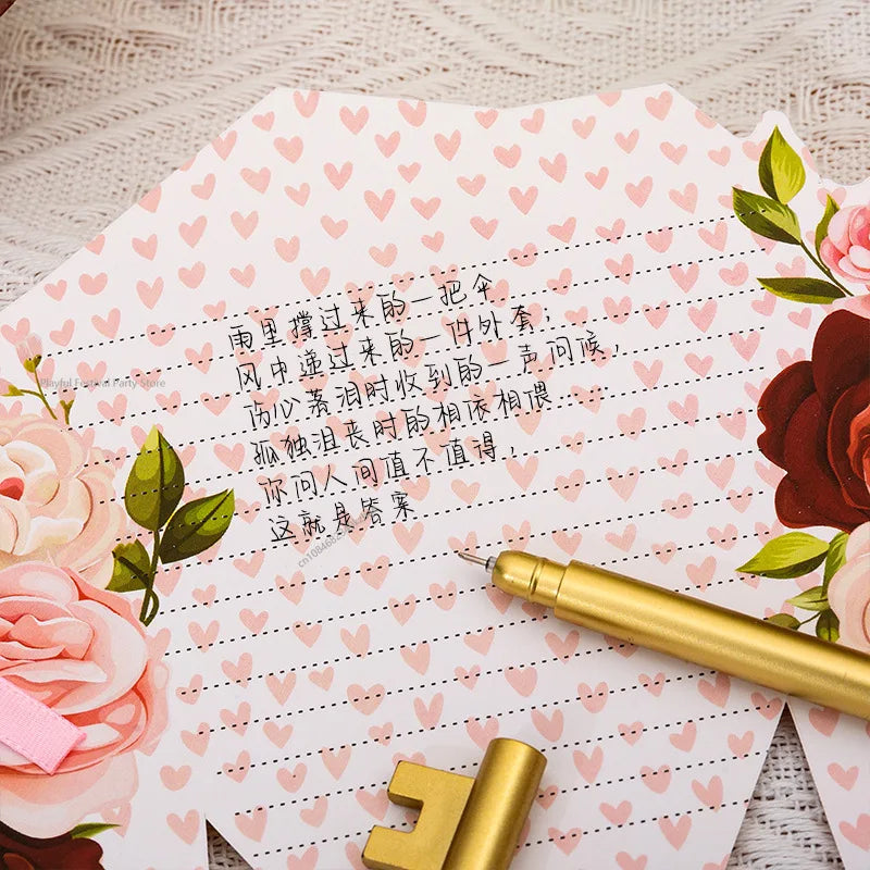 Creative Carnation Thanks Flowers Postcard Exquisite Beautiful Greeting Card Floral Birthday Cards Teacher Day Birthday Gifts